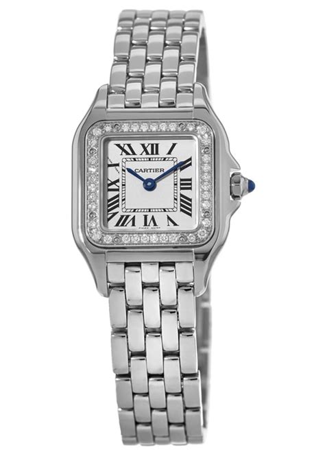 cartier panther silver|cartier panthere diamond bezel.